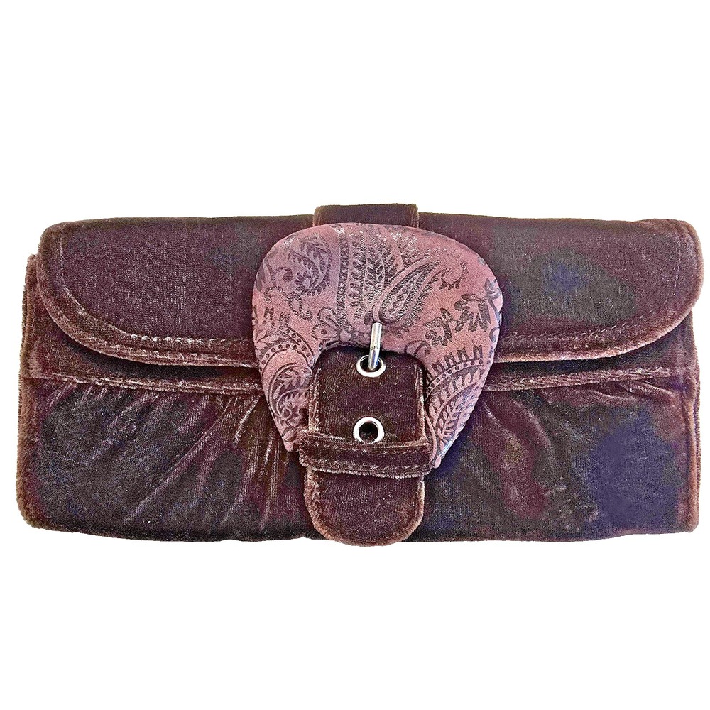 Vintage SR Squared by Sondra Roberts Clutch‎ Womens Velvet Paisley Evening Purse